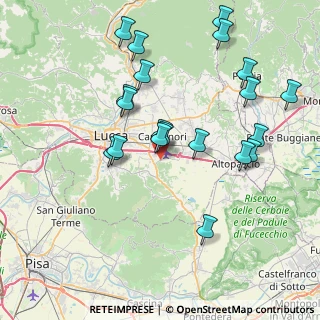 Mappa Via di Colognora, 55012 Capannori LU, Italia (8.3785)