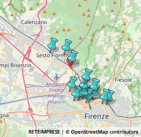 Mappa Via Pietro Fanfani, 50019 Sesto Fiorentino FI, Italia (3.40857)