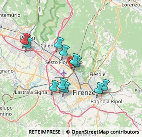 Mappa Via Pietro Fanfani, 50019 Sesto Fiorentino FI, Italia (6.33455)