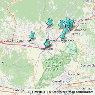 Mappa Via delle Verbale, 55011 Altopascio LU, Italia (7.12364)
