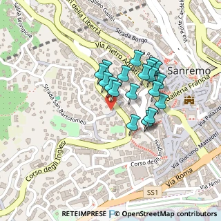 Mappa Bar Niki Coffe, 18038 Sanremo IM, Italia (0.1755)