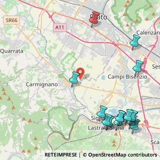 Mappa Via Caiano, 50013 Campi Bisenzio FI, Italia (6.36438)