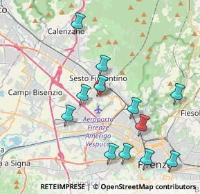 Mappa CNR-IBIMET Area della Ricerca di Firenze, 50019 Sesto Fiorentino FI, Italia (4.34333)