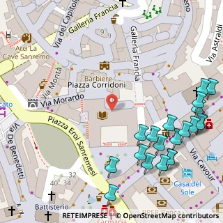 Mappa Piazza Filippo Corridoni, 18038 Sanremo IM, Italia (0.0935)