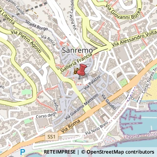 Mappa Piazza Eroi Sanremesi, 77, 18038 Sanremo, Imperia (Liguria)