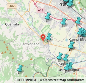 Mappa Piazza Buontalenti, 59016 Poggio a Caiano PO, Italia (6.3545)