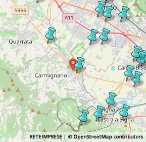 Mappa Piazza Buontalenti, 59016 Poggio a Caiano PO, Italia (6.2445)