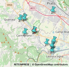 Mappa Piazza Buontalenti, 59016 Poggio a Caiano PO, Italia (3.88583)