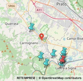 Mappa Piazza Buontalenti, 59016 Poggio a Caiano PO, Italia (5.06364)