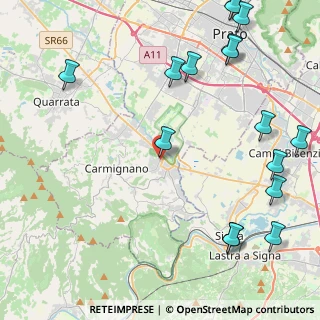 Mappa Piazza Buontalenti, 59016 Poggio a Caiano PO, Italia (6.2275)