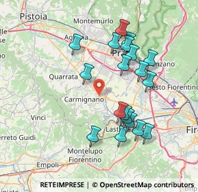 Mappa Piazza Buontalenti, 59016 Poggio a Caiano PO, Italia (7.33895)