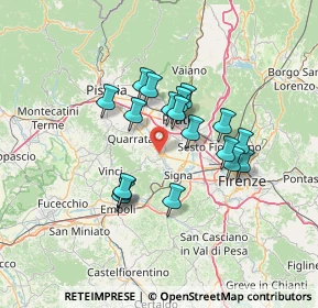 Mappa Piazza Buontalenti, 59016 Poggio a Caiano PO, Italia (11.12833)