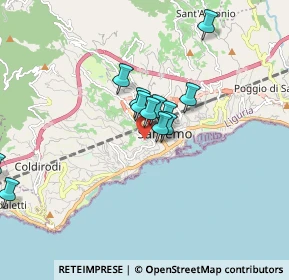 Mappa Via Capinera, 18038 Sanremo IM, Italia (1.4925)
