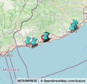 Mappa Via Capinera, 18038 Sanremo IM, Italia (10.39385)