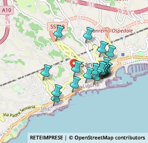 Mappa Via Capinera, 18038 Sanremo IM, Italia (0.7375)