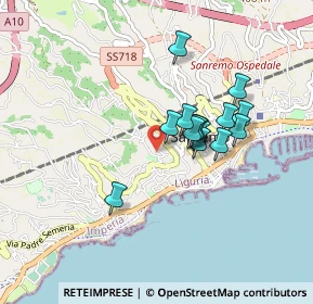 Mappa Via Capinera, 18038 Sanremo IM, Italia (0.68429)