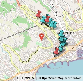 Mappa Via Capinera, 18038 Sanremo IM, Italia (0.46)