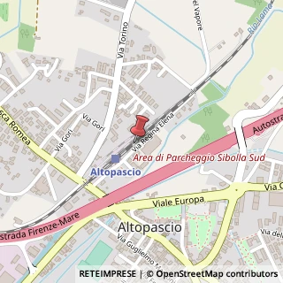 Mappa Via Regina Elena, 20, 55011 Altopascio, Lucca (Toscana)