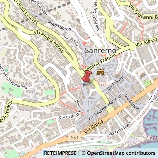 Mappa Via Debenedetti, 39, 18038 Sanremo, Imperia (Liguria)