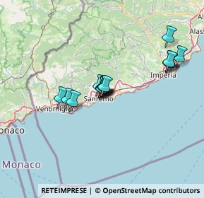 Mappa Pista Ciclabile del Parco Costiero della Riviera dei Fiori, 18038 Sanremo IM, Italia (10.57733)