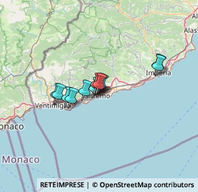 Mappa Pista Ciclabile del Parco Costiero della Riviera dei Fiori, 18038 Sanremo IM, Italia (8.55)