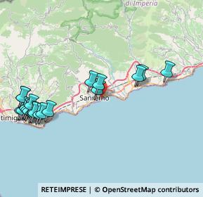 Mappa Pista Ciclabile del Parco Costiero della Riviera dei Fiori, 18038 Sanremo IM, Italia (9.771)