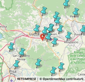 Mappa Via di Ponte Pinelli, 55012 Capannori LU, Italia (9.054)