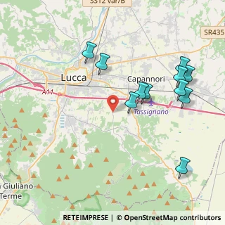 Mappa Via di Ponte Pinelli, 55012 Capannori LU, Italia (4.37818)