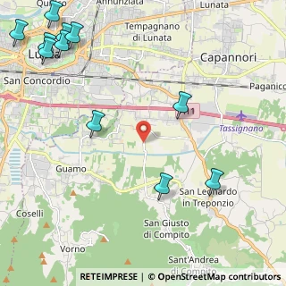 Mappa Via di Ponte Pinelli, 55012 Capannori LU, Italia (3.27182)