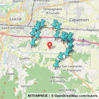 Mappa Via di Ponte Pinelli, 55012 Capannori LU, Italia (1.647)