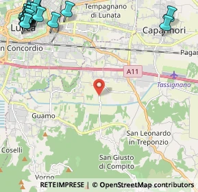 Mappa Via di Ponte Pinelli, 55012 Capannori LU, Italia (3.936)