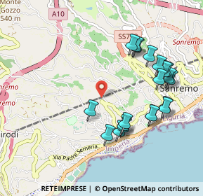 Mappa Via San Giusto, 18038 Sanremo IM, Italia (1.0465)