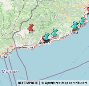 Mappa Via Capitan Angelo Pesante, 18038 Sanremo IM, Italia (23.85333)