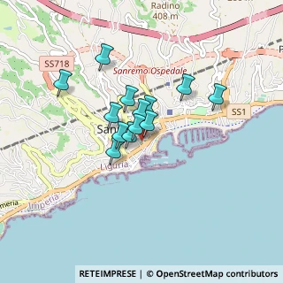 Mappa Via Capitan Angelo Pesante, 18038 Sanremo IM, Italia (0.60769)