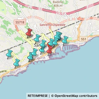 Mappa Via Capitan Angelo Pesante, 18038 Sanremo IM, Italia (0.76176)