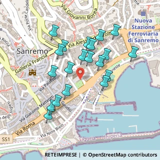 Mappa Via Capitan Angelo Pesante, 18038 Sanremo IM, Italia (0.222)