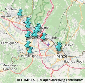 Mappa Autostrada Firenze-Mare Fi, 50019 Sesto Fiorentino FI, Italia (5.97857)
