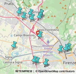 Mappa Autostrada Firenze-Mare Fi, 50019 Sesto Fiorentino FI, Italia (5.01063)