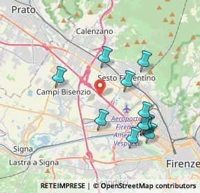Mappa Autostrada Firenze-Mare Fi, 50019 Sesto Fiorentino FI, Italia (3.83182)