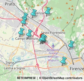 Mappa Autostrada Firenze-Mare Fi, 50019 Sesto Fiorentino FI, Italia (3.59909)