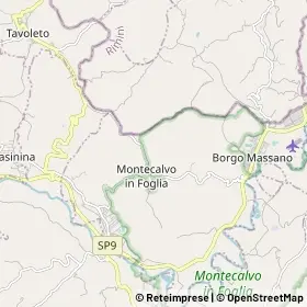 Mappa Montecalvo in Foglia