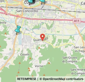 Mappa Via di San Quirico in Guamo, 55060 Capannori LU, Italia (3.741)