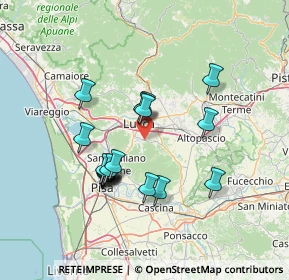 Mappa Via di San Quirico in Guamo, 55060 Capannori LU, Italia (12.78722)