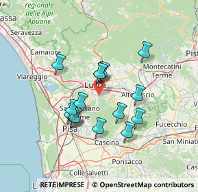 Mappa Via di San Quirico in Guamo, 55060 Capannori LU, Italia (11.94688)