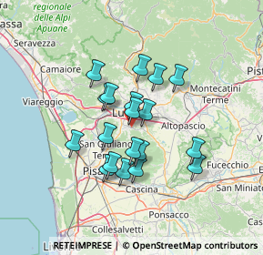 Mappa Via di San Quirico in Guamo, 55060 Capannori LU, Italia (10.91105)