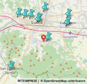 Mappa Via di San Quirico in Guamo, 55060 Capannori LU, Italia (4.98364)