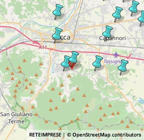 Mappa Via di San Quirico in Guamo, 55060 Capannori LU, Italia (5.46917)