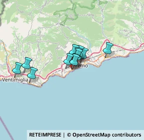 Mappa Sanremo corso Matuzia, 18038 Sanremo IM, Italia (4.33917)