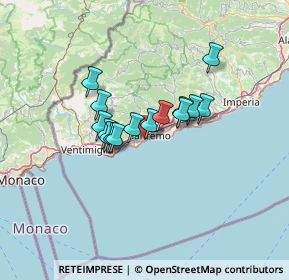 Mappa Sanremo corso Matuzia, 18038 Sanremo IM, Italia (9.212)