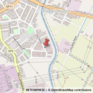 Mappa Via Giotto, 45, 59016 Poggio a Caiano, Prato (Toscana)
